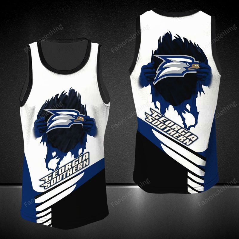 Sportswearmerch Georgia Southern Eagles NCAA Personalized Tanktop For Fan