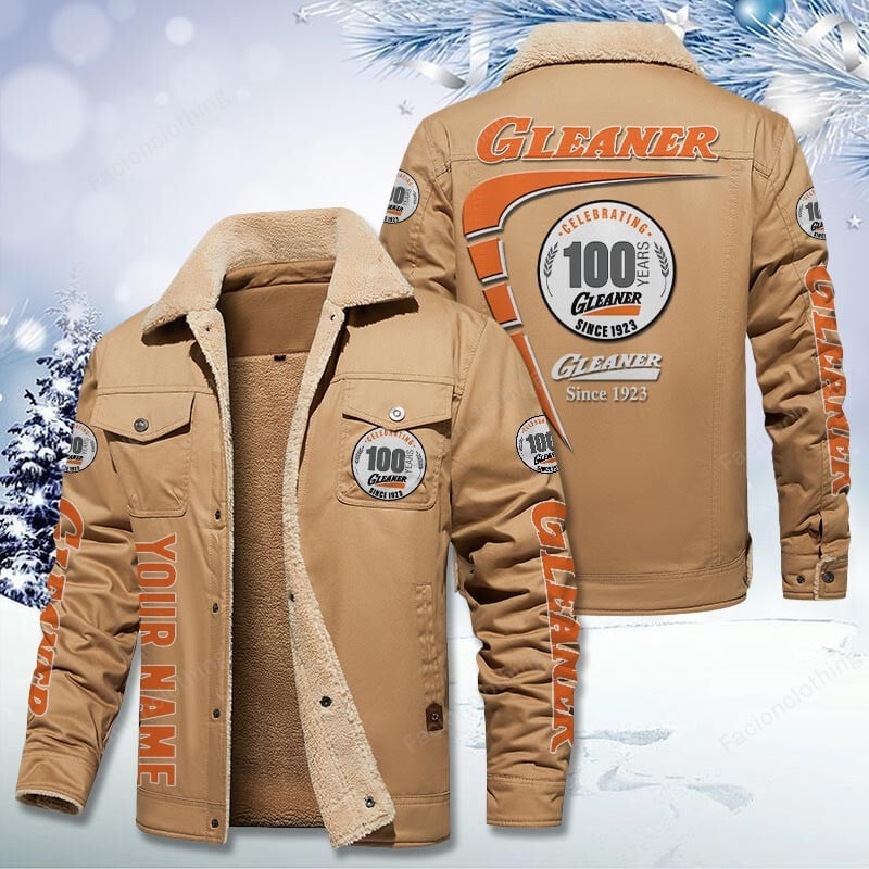 Sportswearmerch Gleaner Tractor Personalized Cotton Jacket For Fan