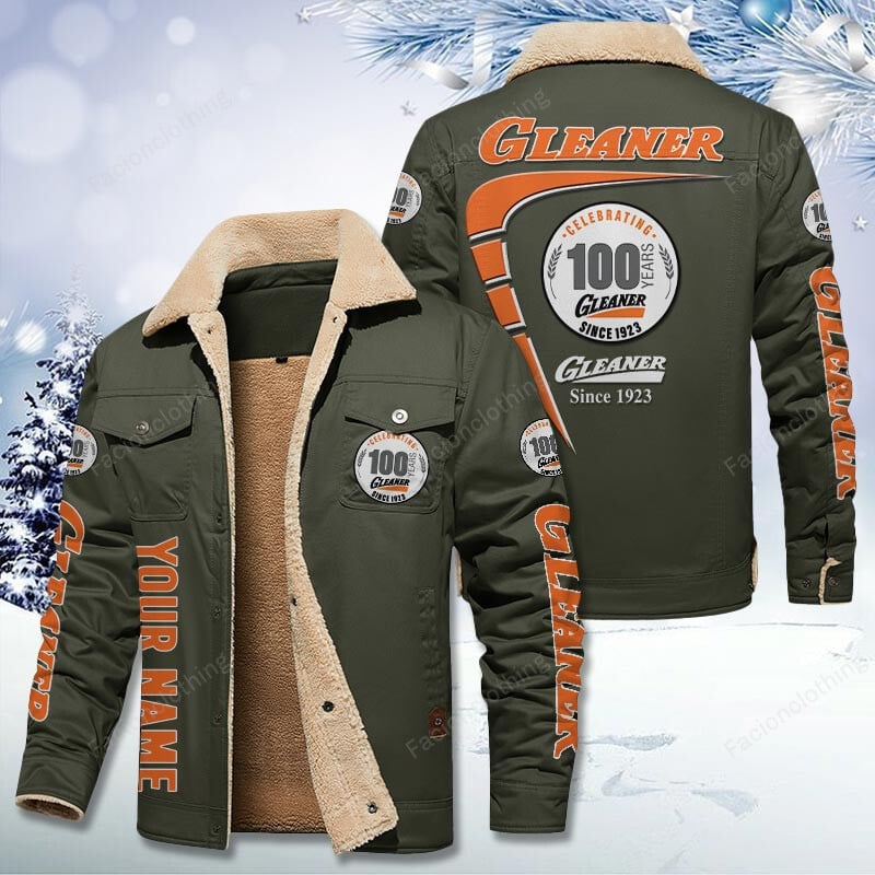 Sportswearmerch Gleaner Tractor Personalized Cotton Jacket For Fan