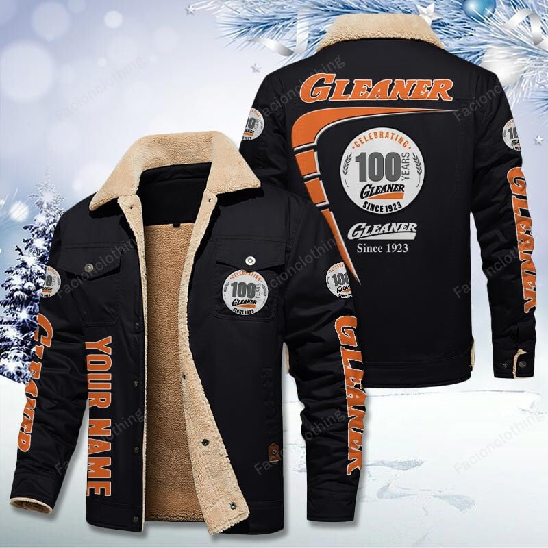 Sportswearmerch Gleaner Tractor Personalized Cotton Jacket For Fan