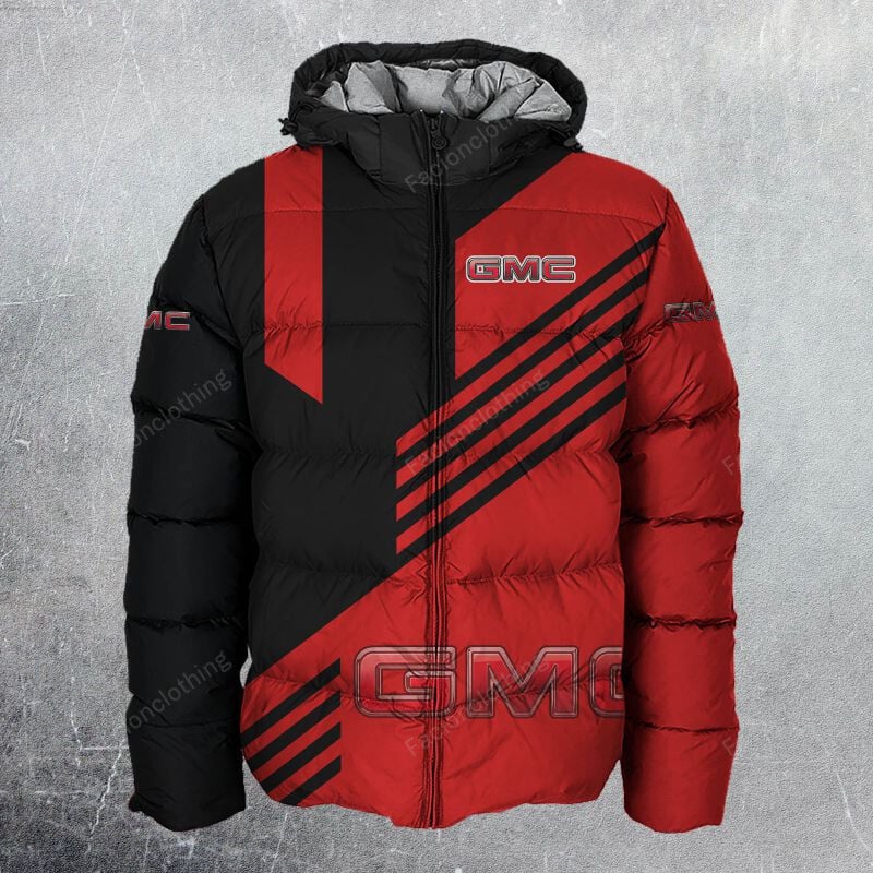 Sportswearmerch GMC Car Personalized Puffer Jacket For Fan