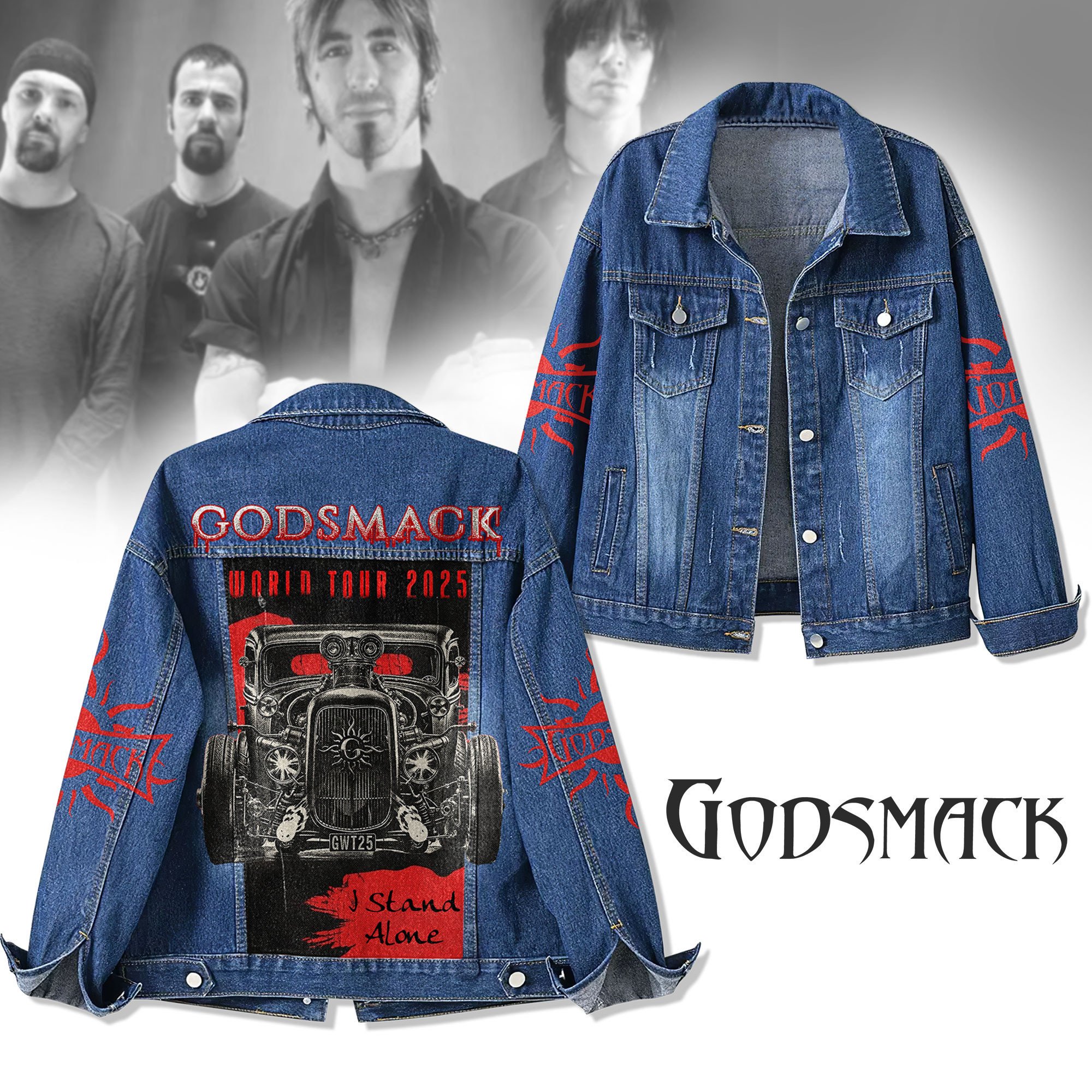 Sportswearmerch Godsmack Denim Jacket Gift For Fans