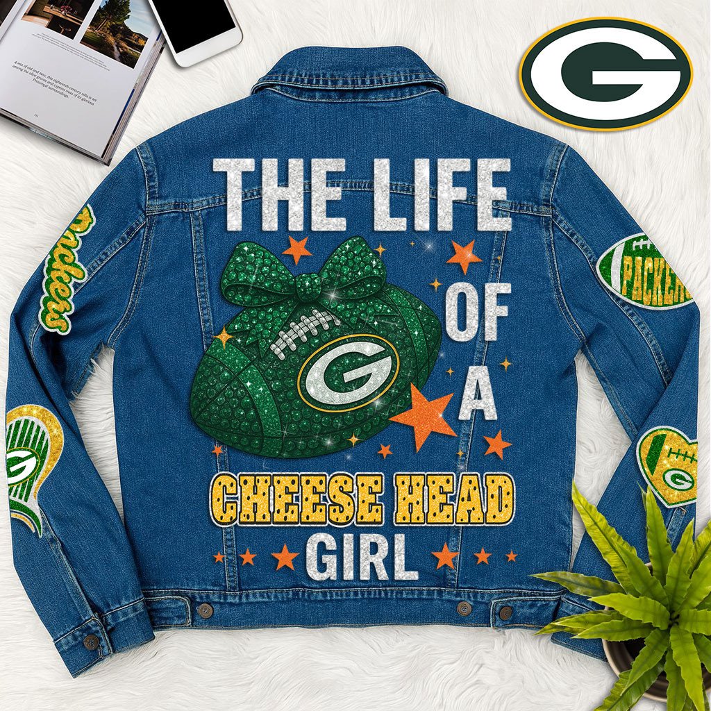 Sportswearmerch Green Bay Packers Denim Jacket Gift For Fans