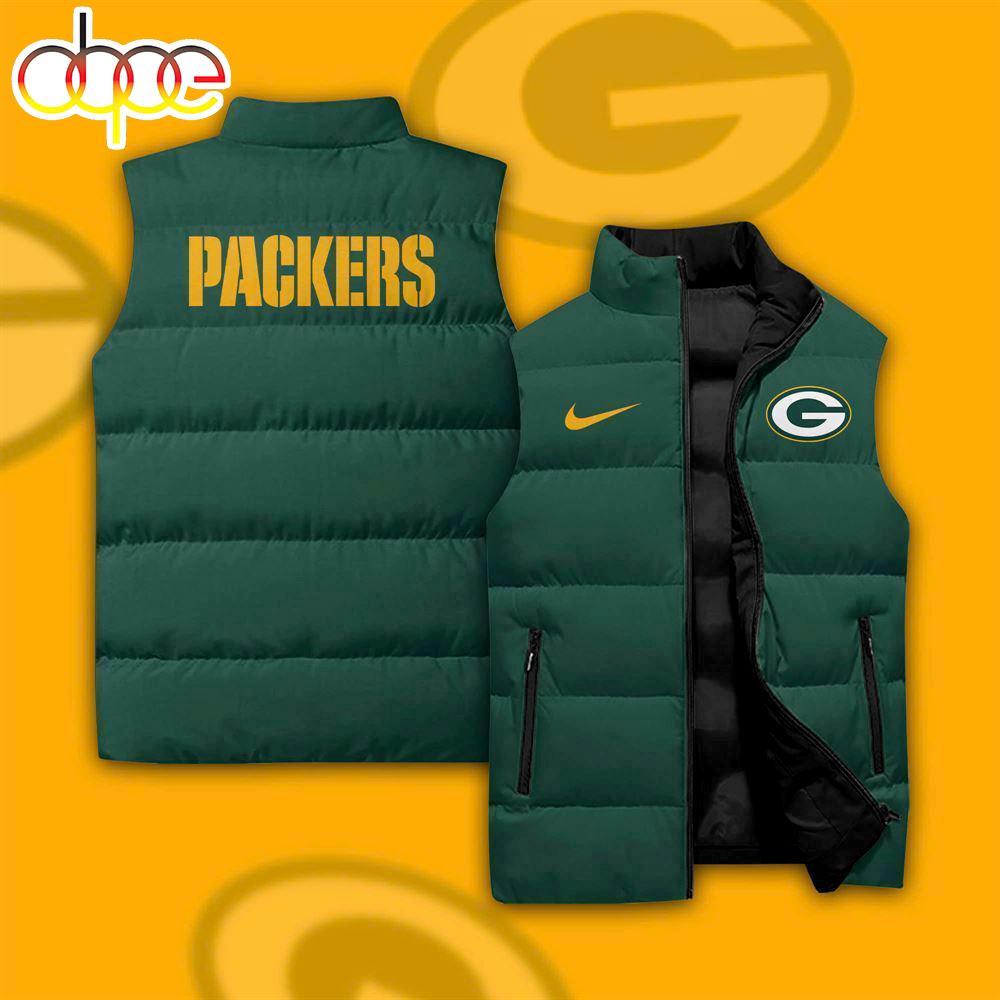 Sportswearmerch Green Bay Packers NFL 2024 Personalized Sleeveless Puffer Jacket For Fan