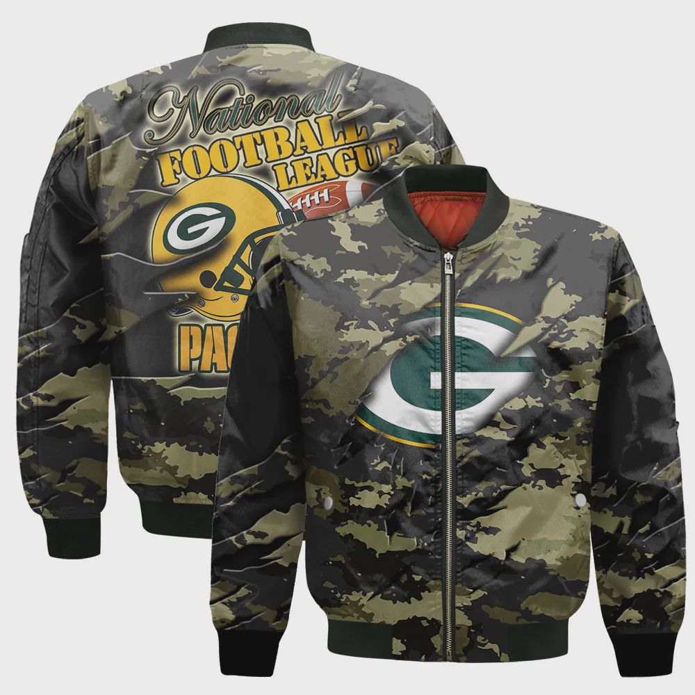 Sportswearmerch Green Bay Packers NFL Bomber Jacket For Fan