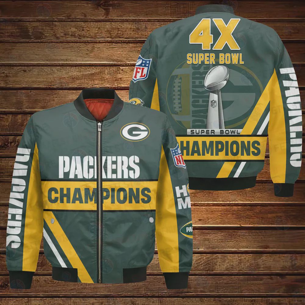 Sportswearmerch Green Bay Packers NFL Bomber Jacket For Fan