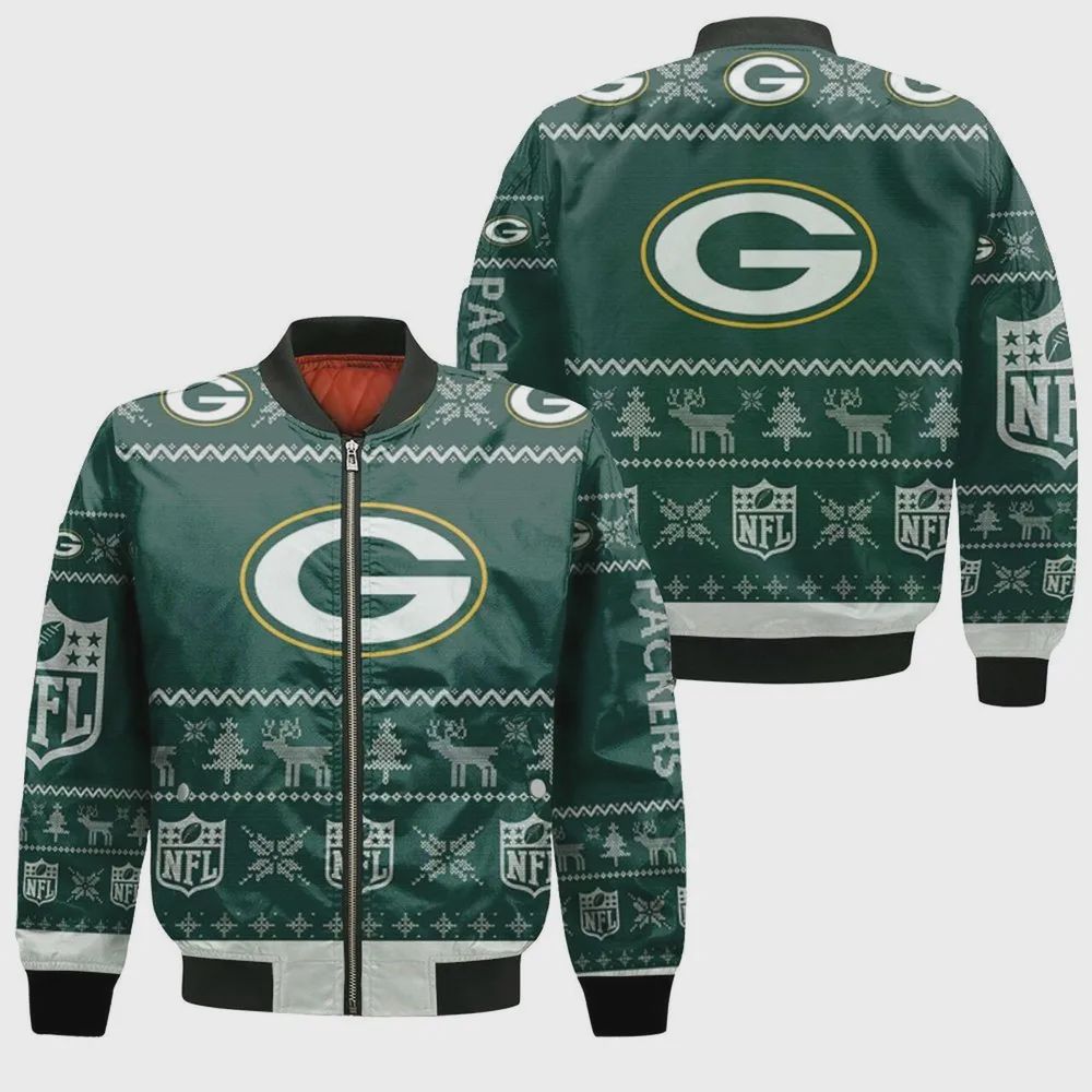 Sportswearmerch Green Bay Packers NFL Bomber Jacket For Fan
