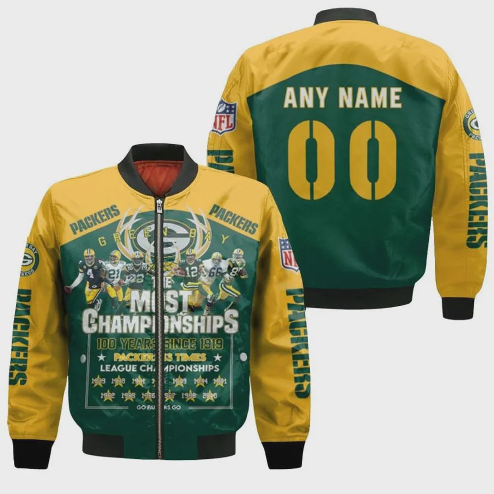 Sportswearmerch Green Bay Packers NFL Bomber Jacket For Fan