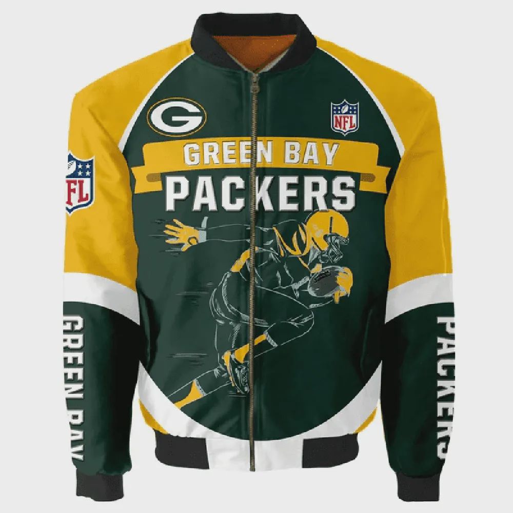 Sportswearmerch Green Bay Packers NFL Bomber Jacket For Fan
