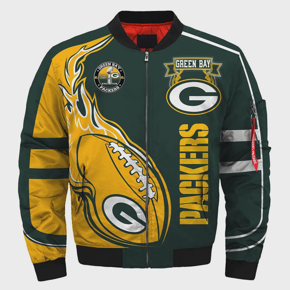 Sportswearmerch Green Bay Packers NFL Bomber Jacket For Fan