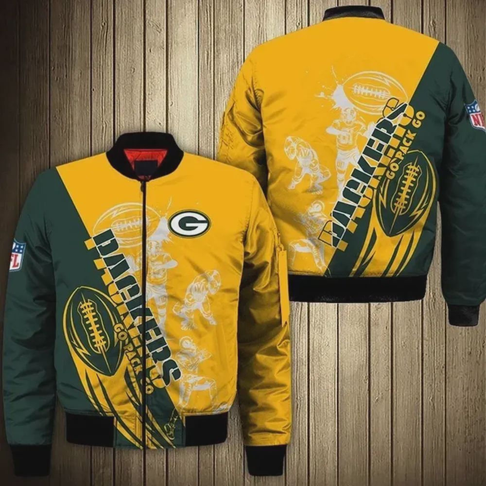 Sportswearmerch Green Bay Packers NFL Bomber Jacket For Fan
