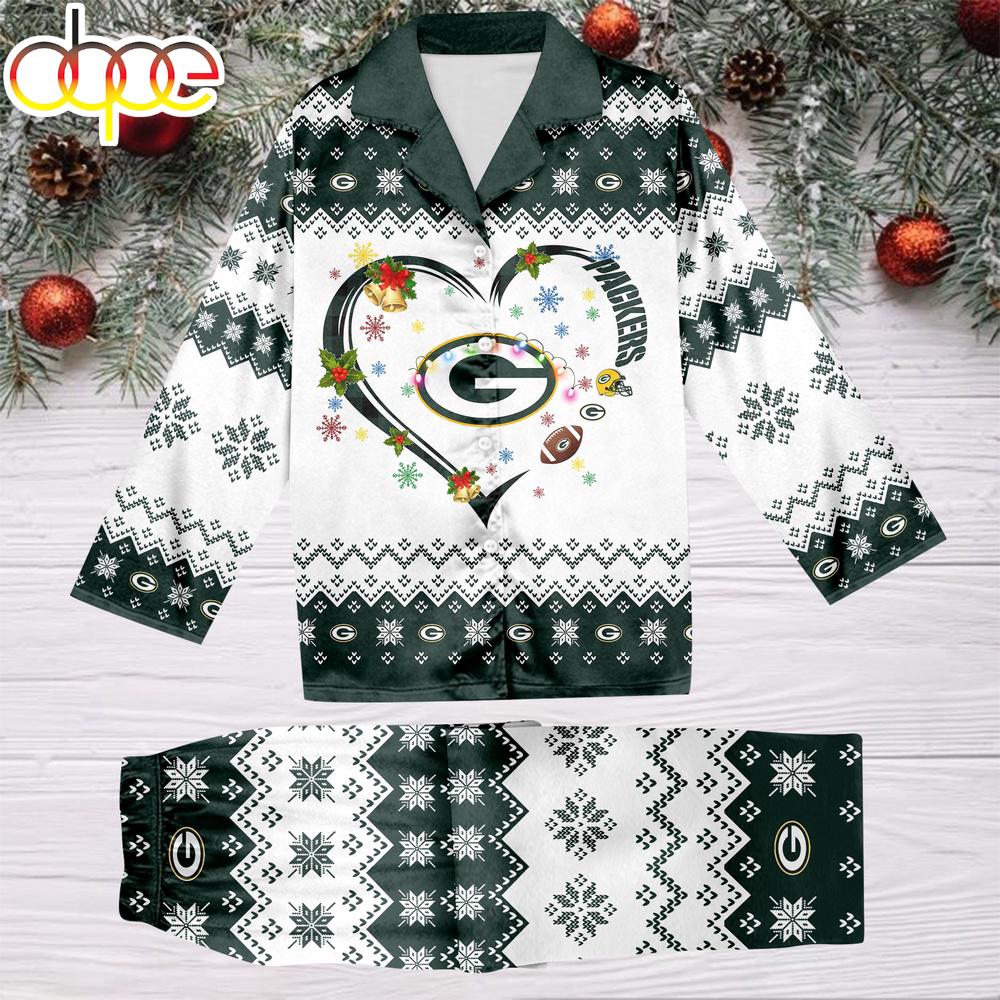 Sportswearmerch Green Bay Packers NFL Christmas Personalized Pajamas For Fan