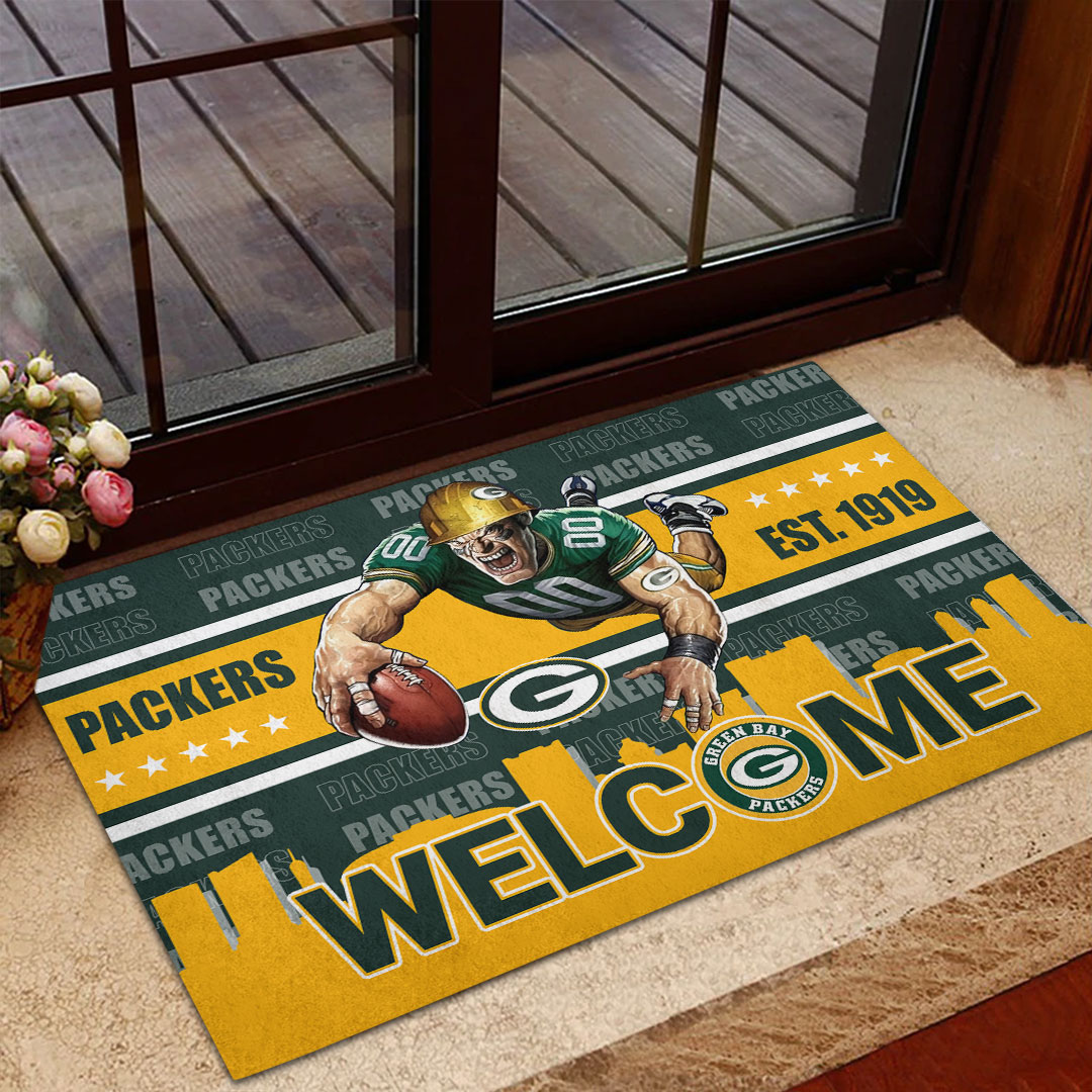 Sportswearmerch Green Bay Packers NFL Custom Doormat For Fan