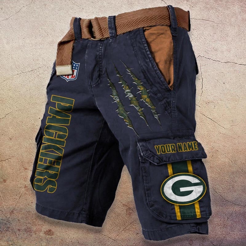 Sportswearmerch Green Bay Packers NFL Denim Short For Fan