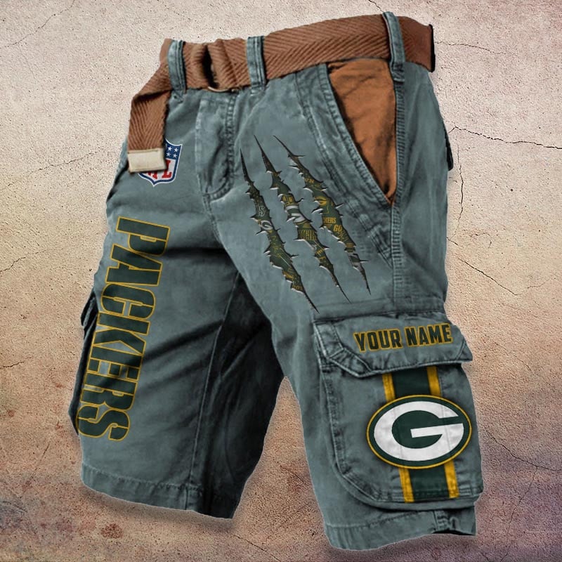 Sportswearmerch Green Bay Packers NFL Denim Short For Fan