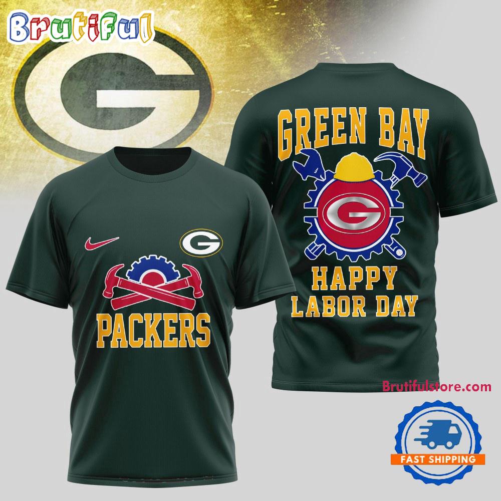 Sportswearmerch Green Bay Packers NFL Happy Labor Day 2025 Uniesx 3D Shirt For Fan
