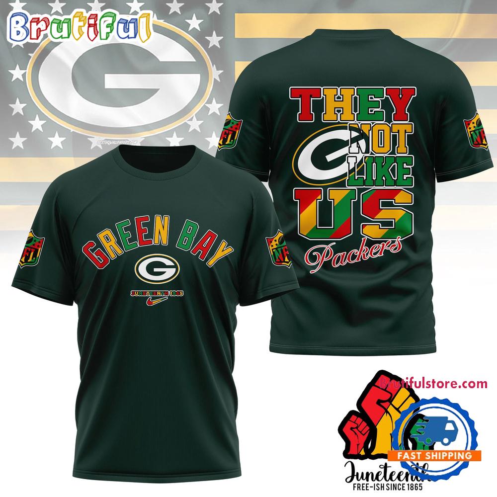 Sportswearmerch Green Bay Packers NFL Juneteenth Freedom Day Unisex T-Shirt For Fan