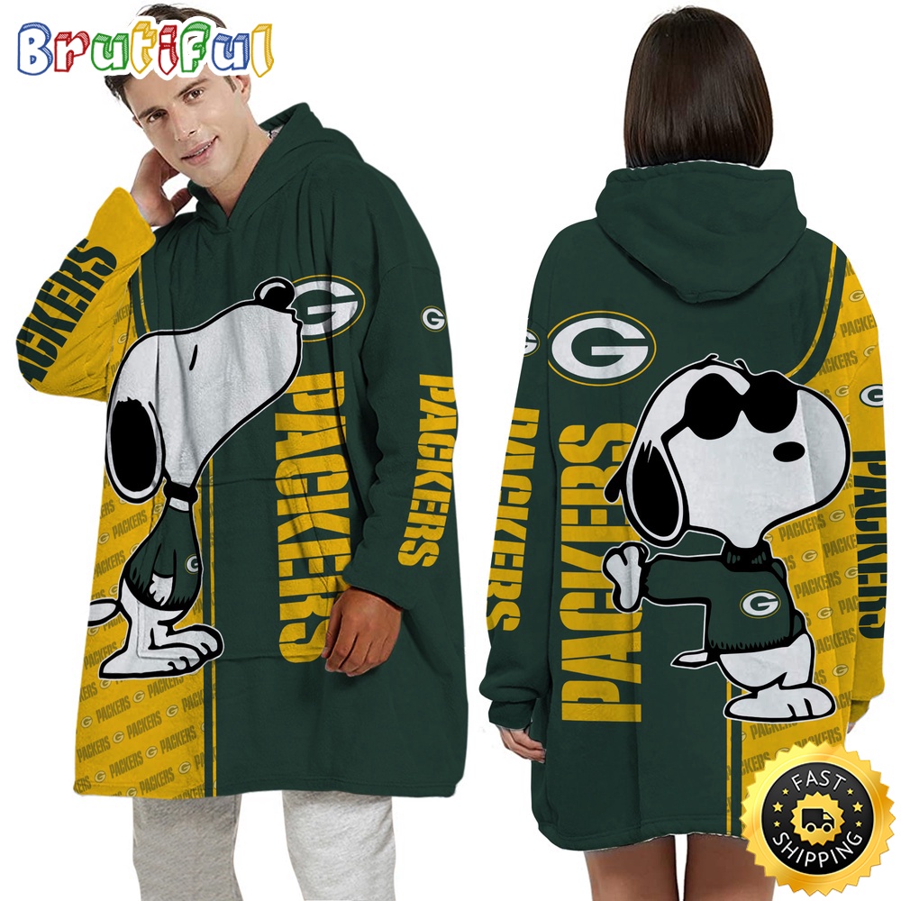 Sportswearmerch Green Bay Packers NFL Personalized Blaket Hoodie For Fan