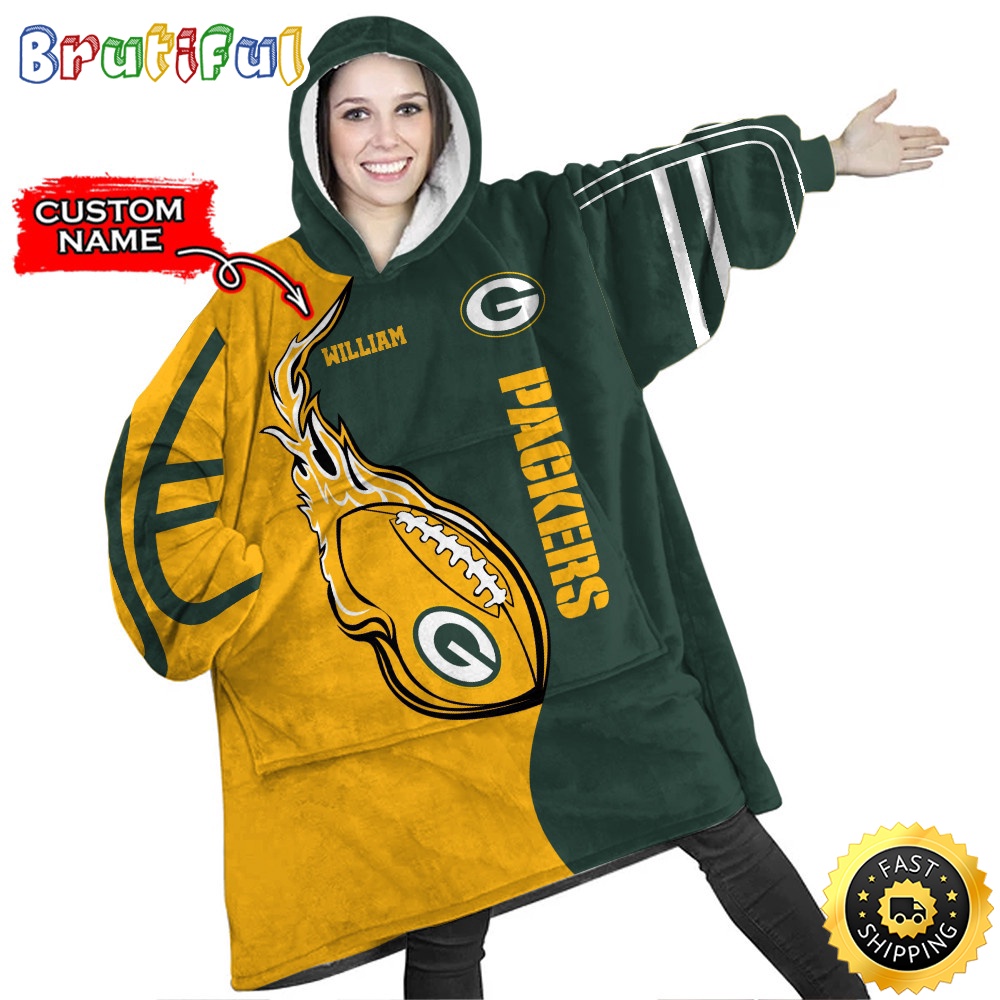 Sportswearmerch Green Bay Packers NFL Personalized Blaket Hoodie For Fan
