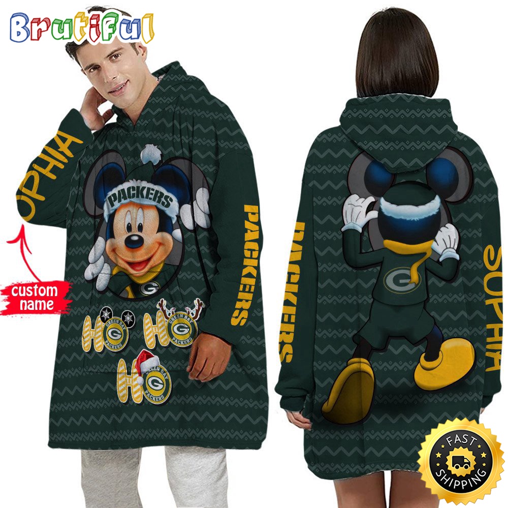 Sportswearmerch Green Bay Packers NFL Personalized Blaket Hoodie For Fan
