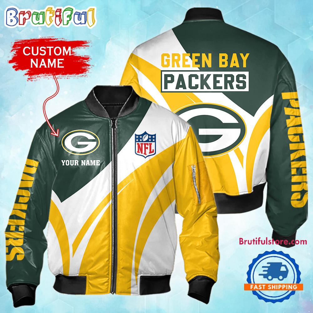 Sportswearmerch Green Bay Packers NFL Personalized Bomber Jacket For Fan