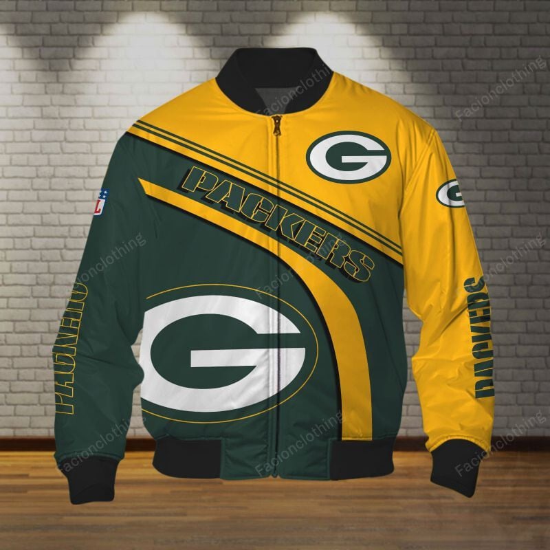 Sportswearmerch Green Bay Packers NFL Personalized Bomber Jacket For Fan
