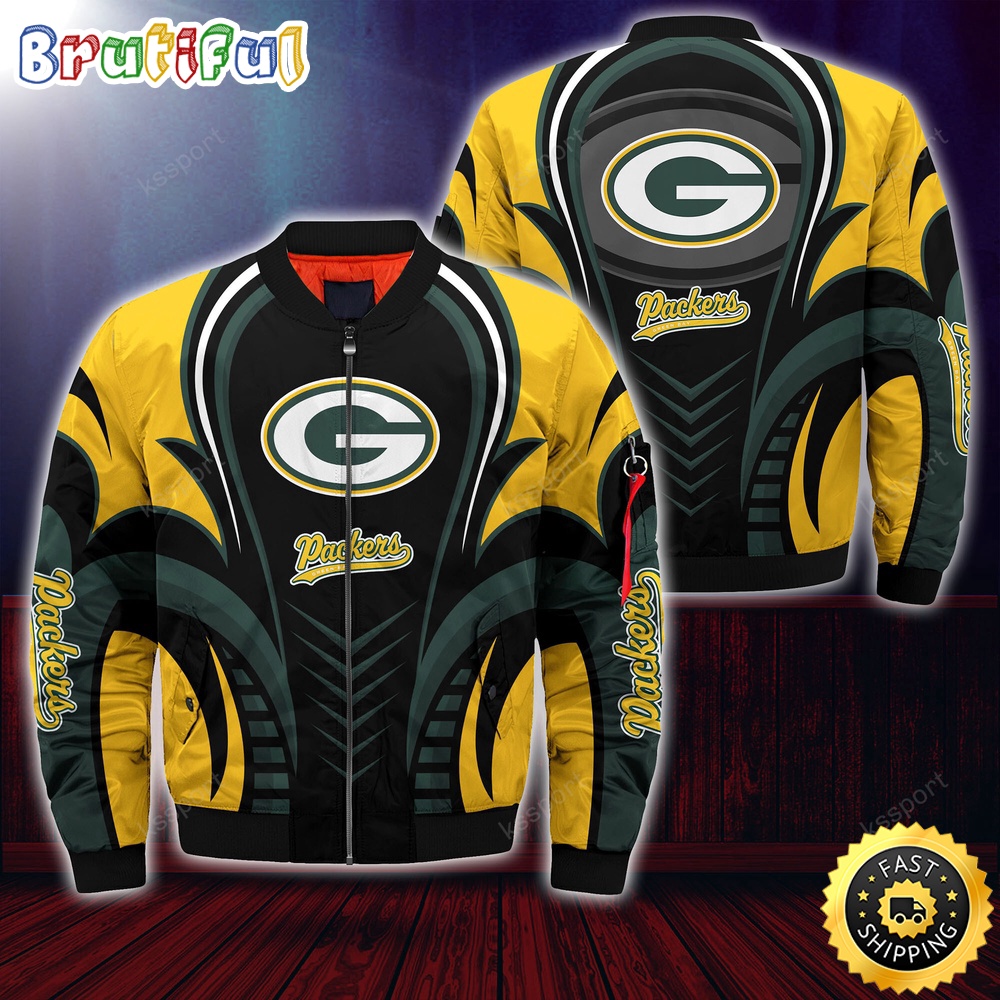 Sportswearmerch Green Bay Packers NFL Personalized Bomber Jacket For Fan