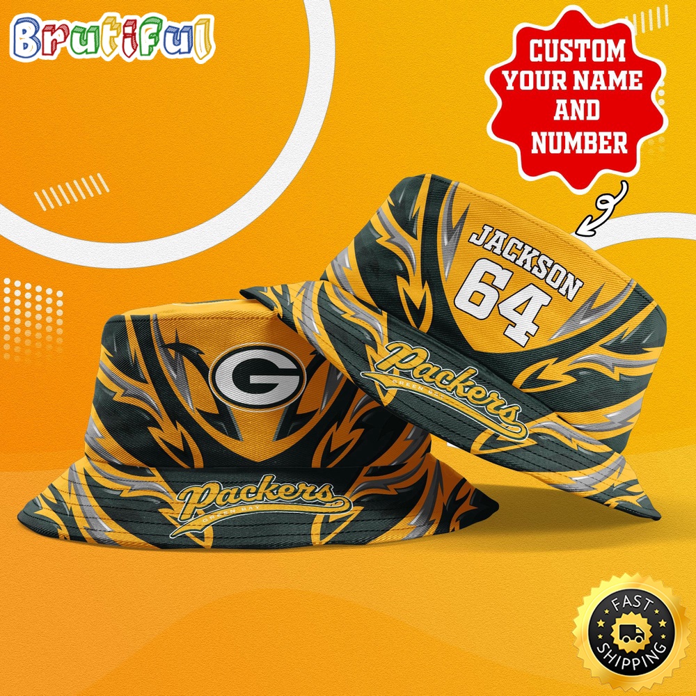 Sportswearmerch Green Bay Packers NFL Personalized Bucket Hat For Fan