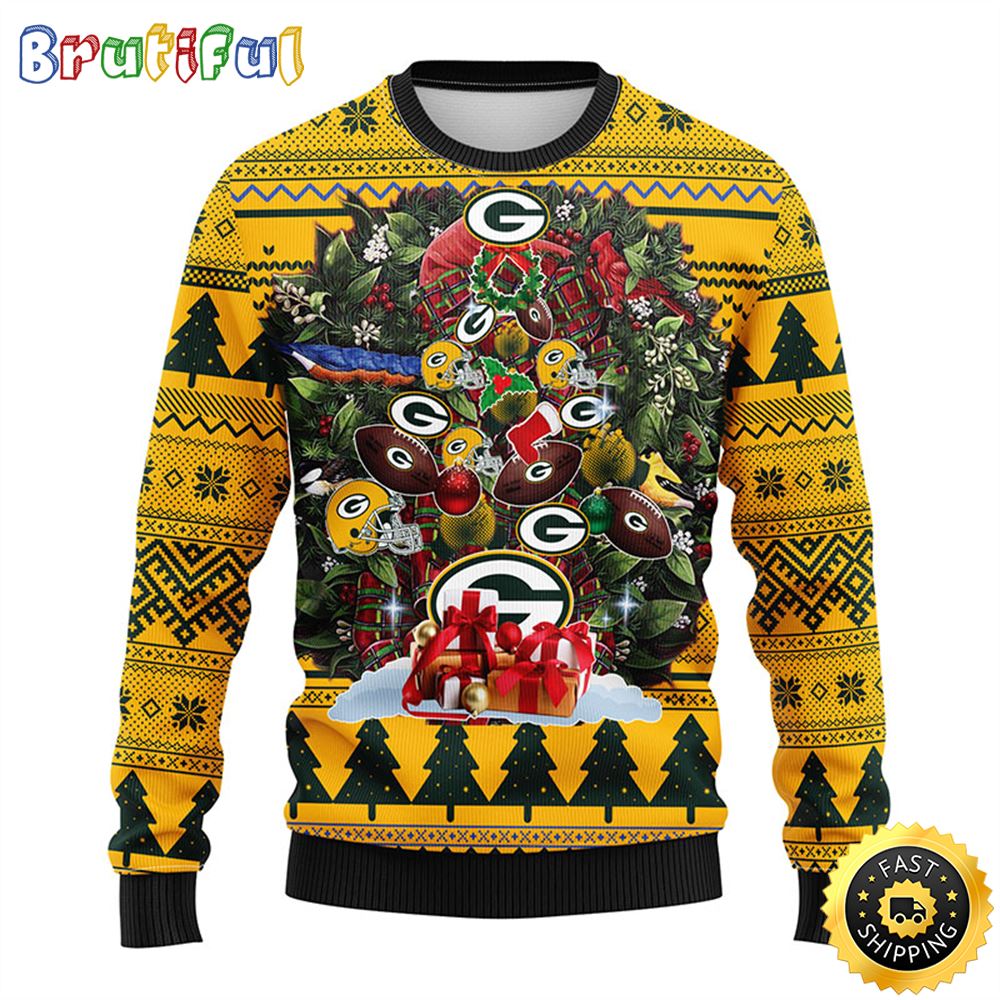 Sportswearmerch Green Bay Packers NFL Personalized Christmas Sweater For Fan