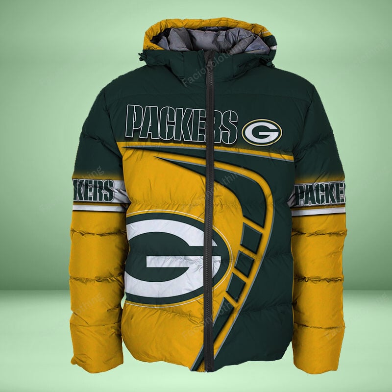 Sportswearmerch Green Bay Packers NFL Personalized Puffer Jacket For Fan