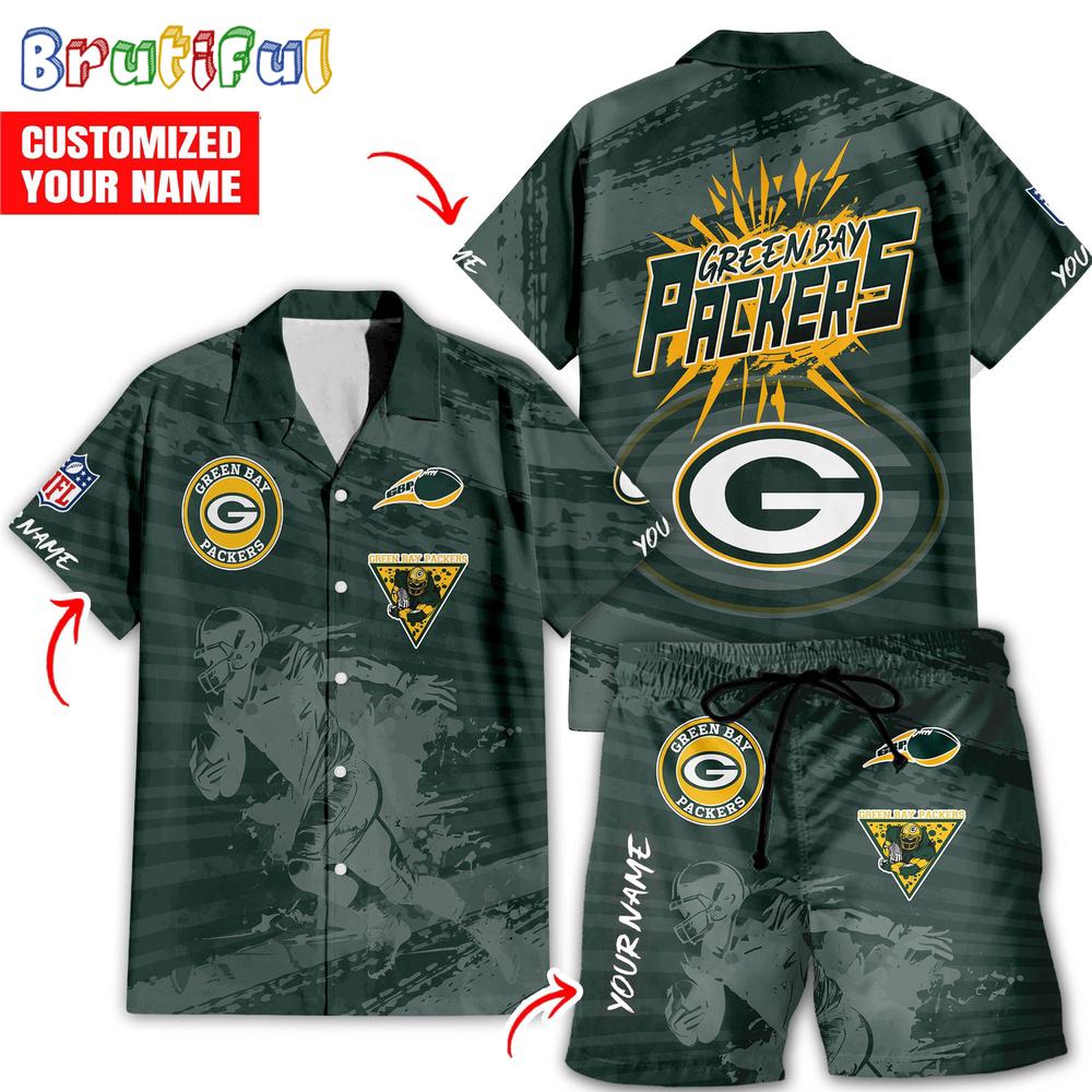 Sportswearmerch Green Bay Packers NFL Personalized Set Short Set For Fan