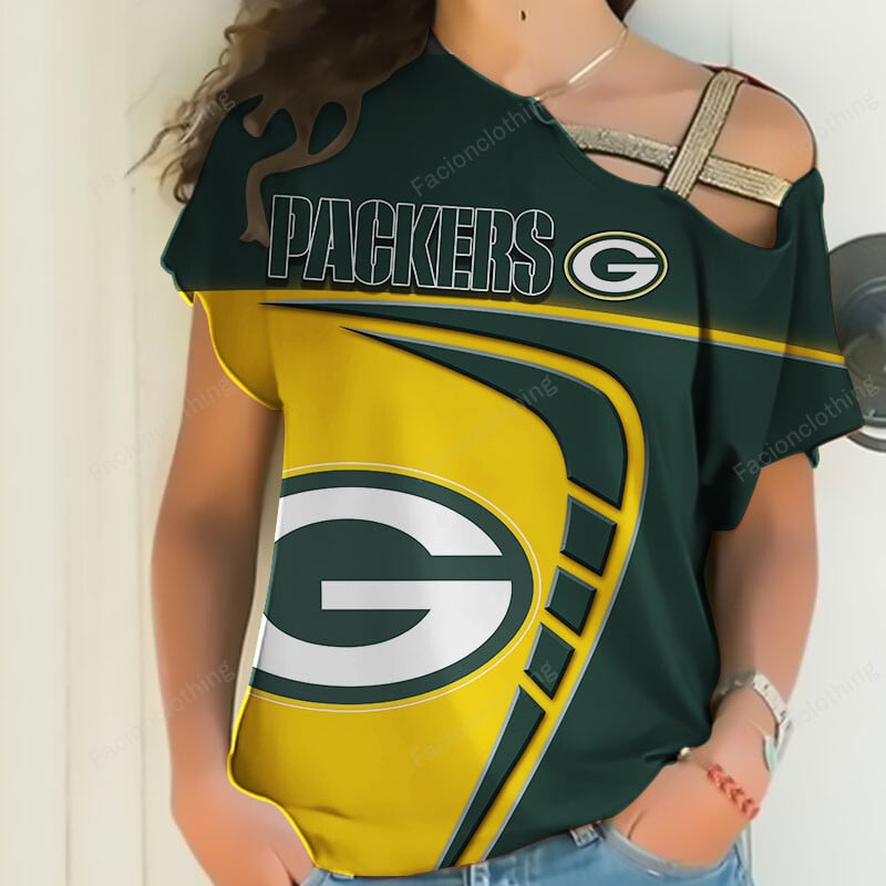 Sportswearmerch Green Bay Packers NFL Personalized Strapless Sleeve Short For Fan