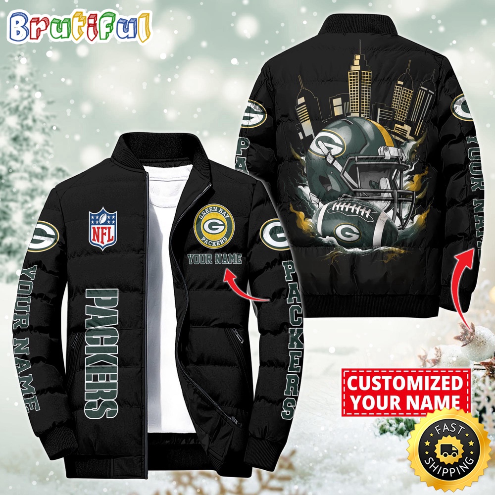 Sportswearmerch Green Bay Packers NFL Puffer Jacket For Fan