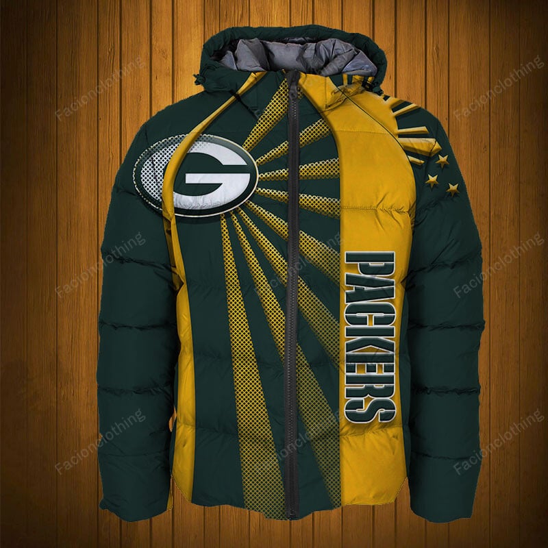 Sportswearmerch Green Bay Packers NFL Puffer Jacket Personalized For Fan