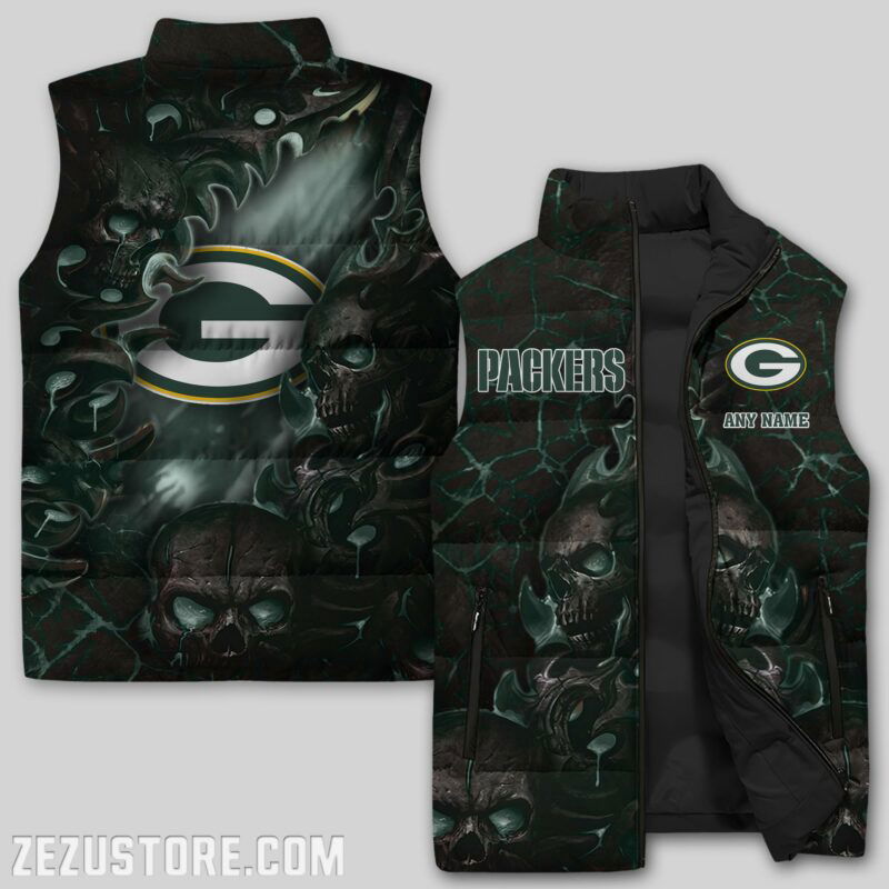 Sportswearmerch Green Bay Packers NFL Sleeveless Puffer Jacket For Fans