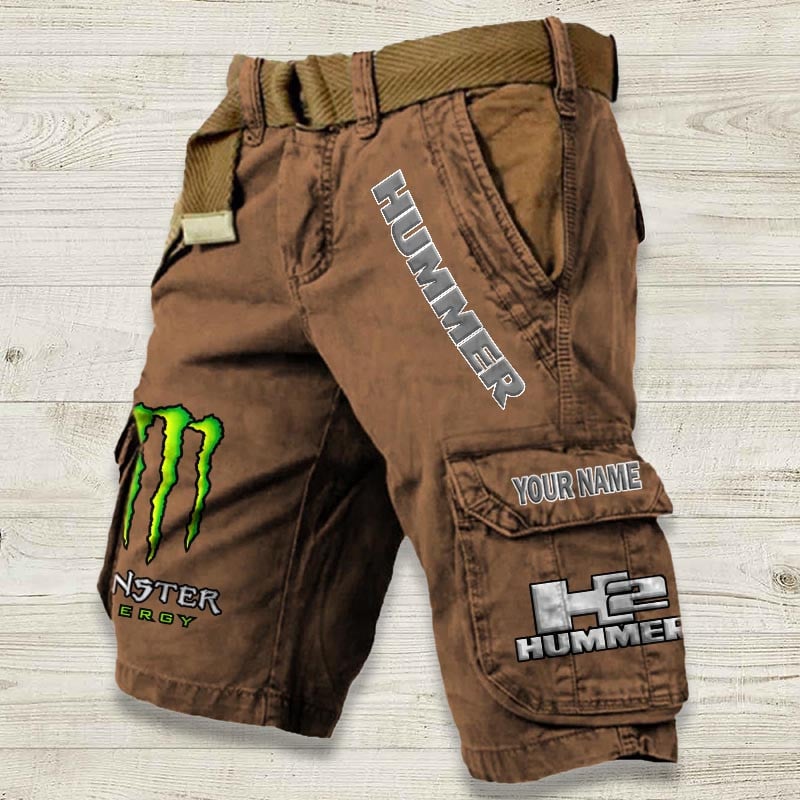 Sportswearmerch H2 Hummer Car Car Denim Short For Fan