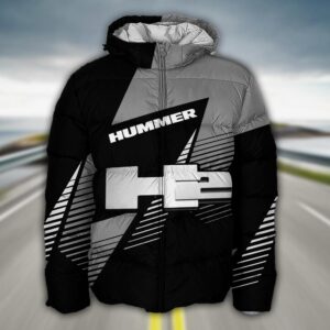 Sportswearmerch H2 Hummer Truck Puffer Jacket For Fan