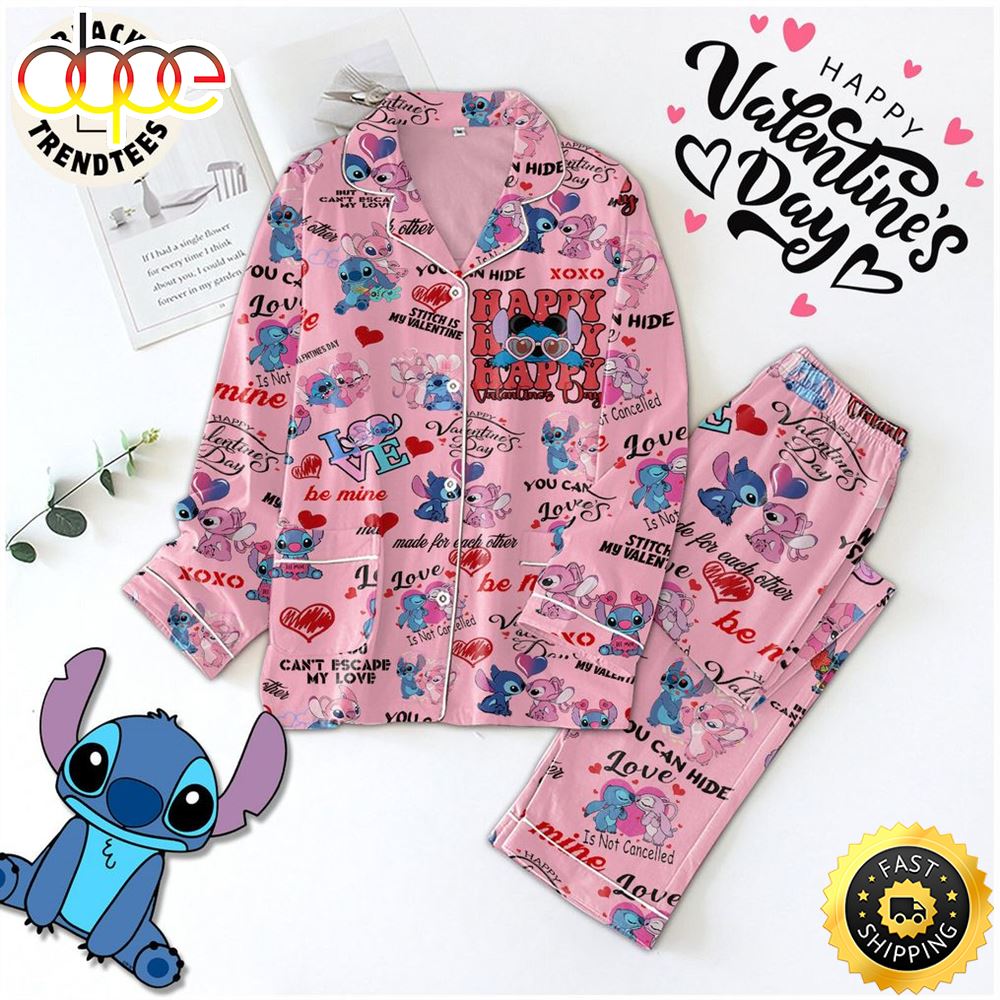 Sportswearmerch Happy Valentine Day Grinch Movie Christmas Personalized Pajamas For Fan