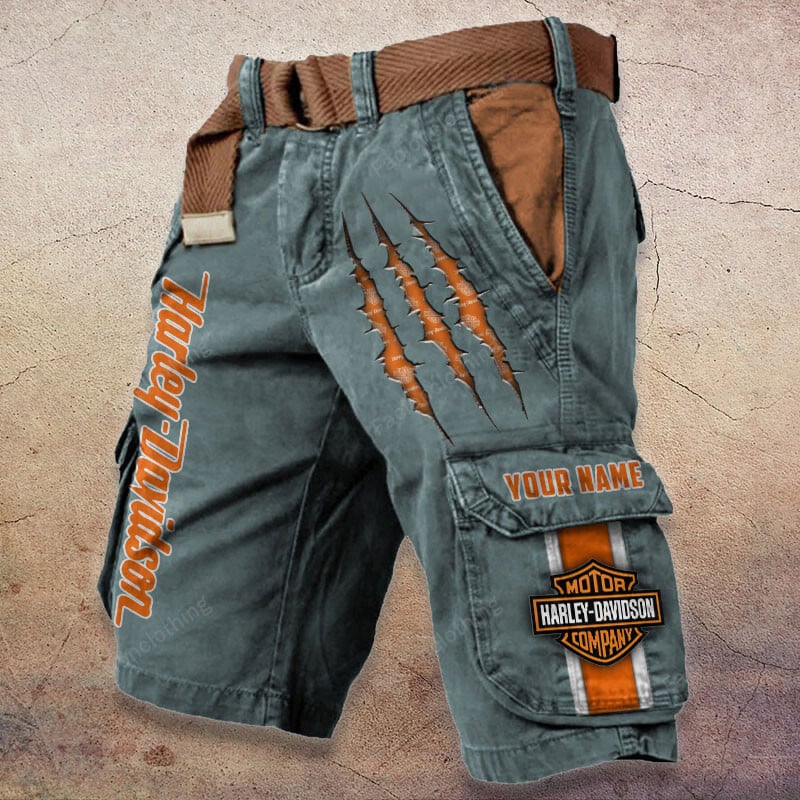 Sportswearmerch Harley-Davidson Motorcycle Denim Short For Fan