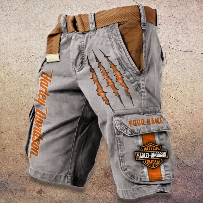 Sportswearmerch Harley-Davidson Motorcycle Denim Short For Fan
