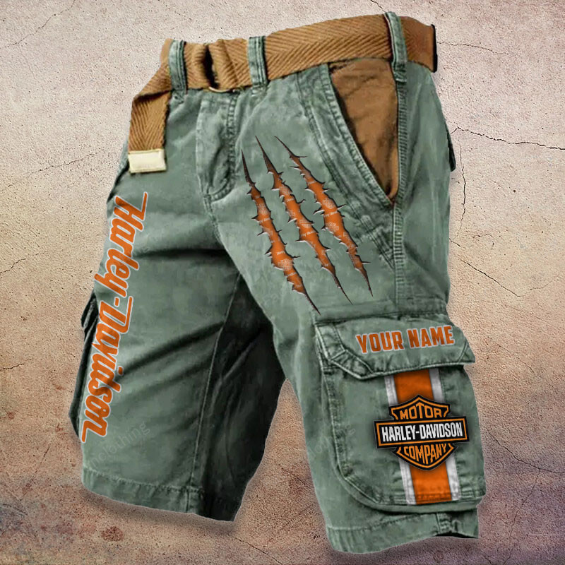 Sportswearmerch Harley-Davidson Motorcycle Denim Short For Fan