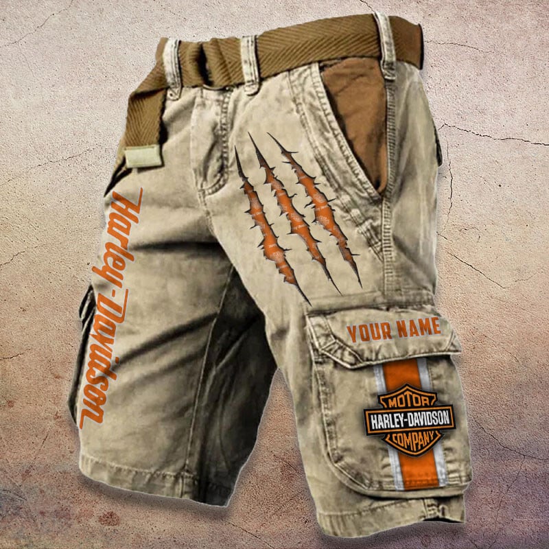 Sportswearmerch Harley-Davidson Motorcycle Denim Short For Fan