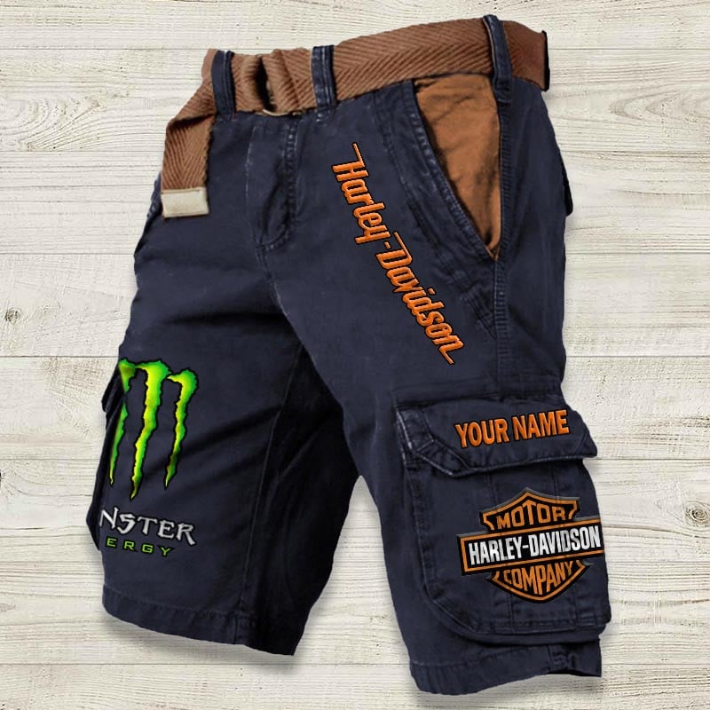 Sportswearmerch Harley-Davidson Motorcycle Denim Short For Fan