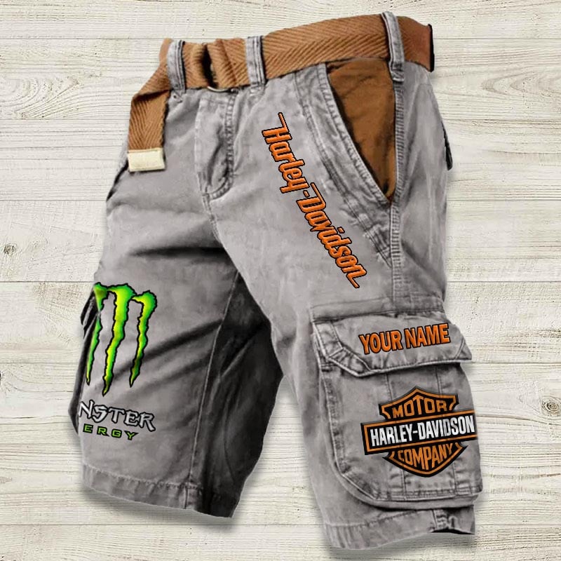 Sportswearmerch Harley-Davidson Motorcycle Denim Short For Fan