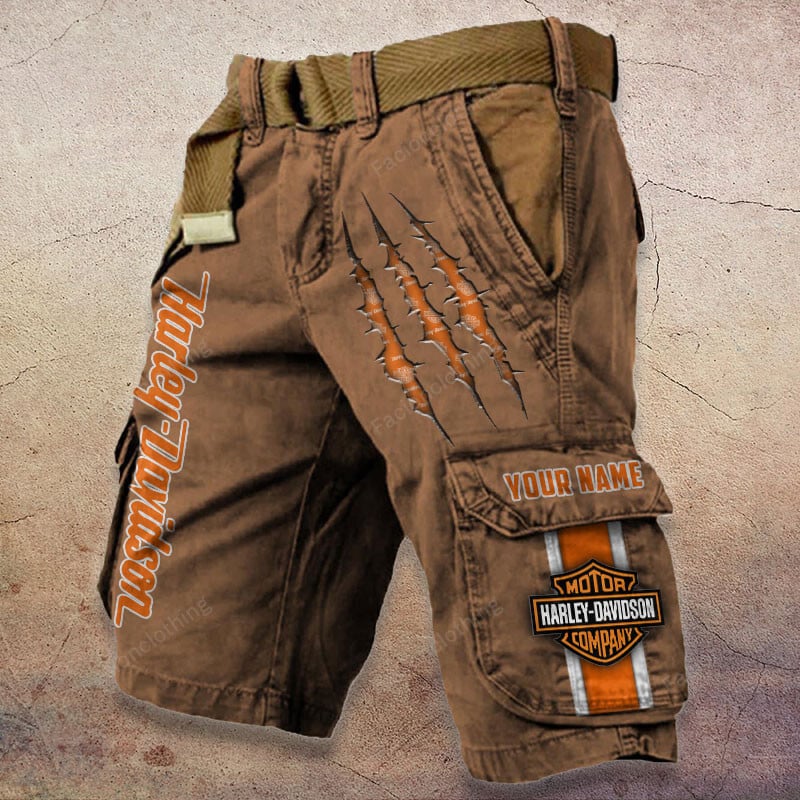 Sportswearmerch Harley-Davidson Motorcycle Denim Short For Fan