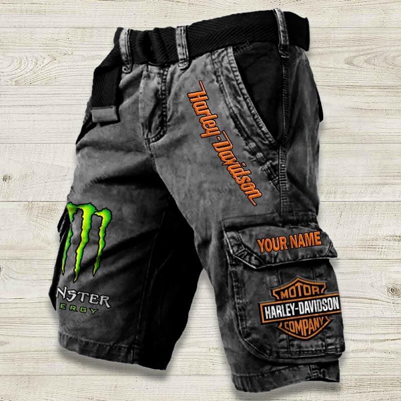 Sportswearmerch Harley-Davidson Motorcycle Denim Short For Fan