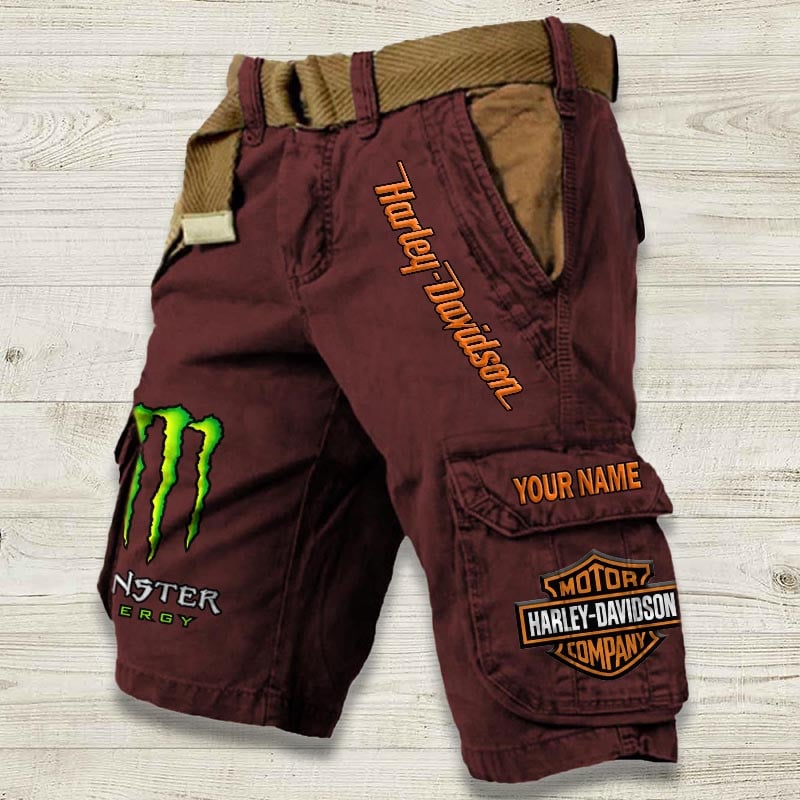 Sportswearmerch Harley-Davidson Motorcycle Denim Short For Fan