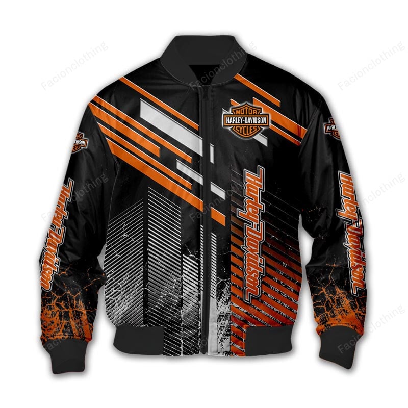 Sportswearmerch Harley-Davidson Motorcycle Personalized Bomber Jacket For Fan