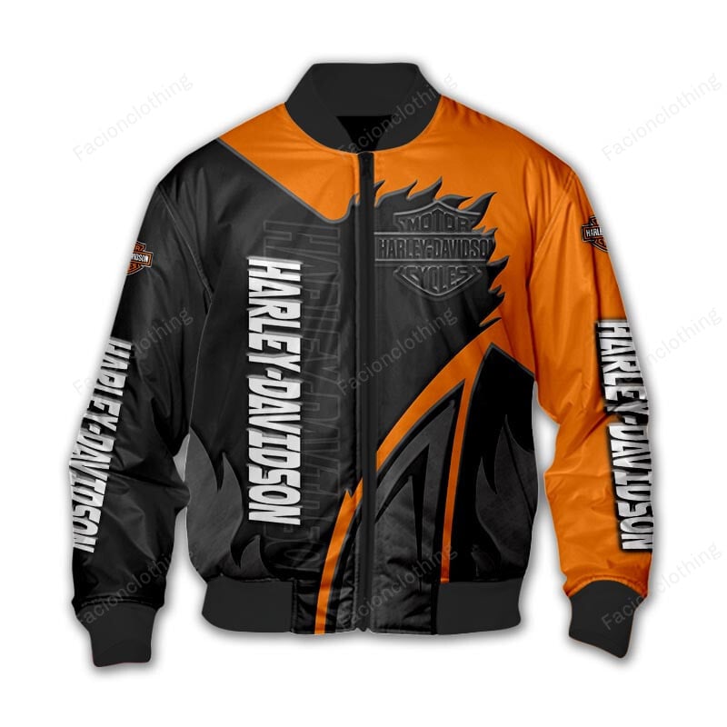 Sportswearmerch Harley-Davidson Motorcycle Personalized Bomber Jacket For Fan