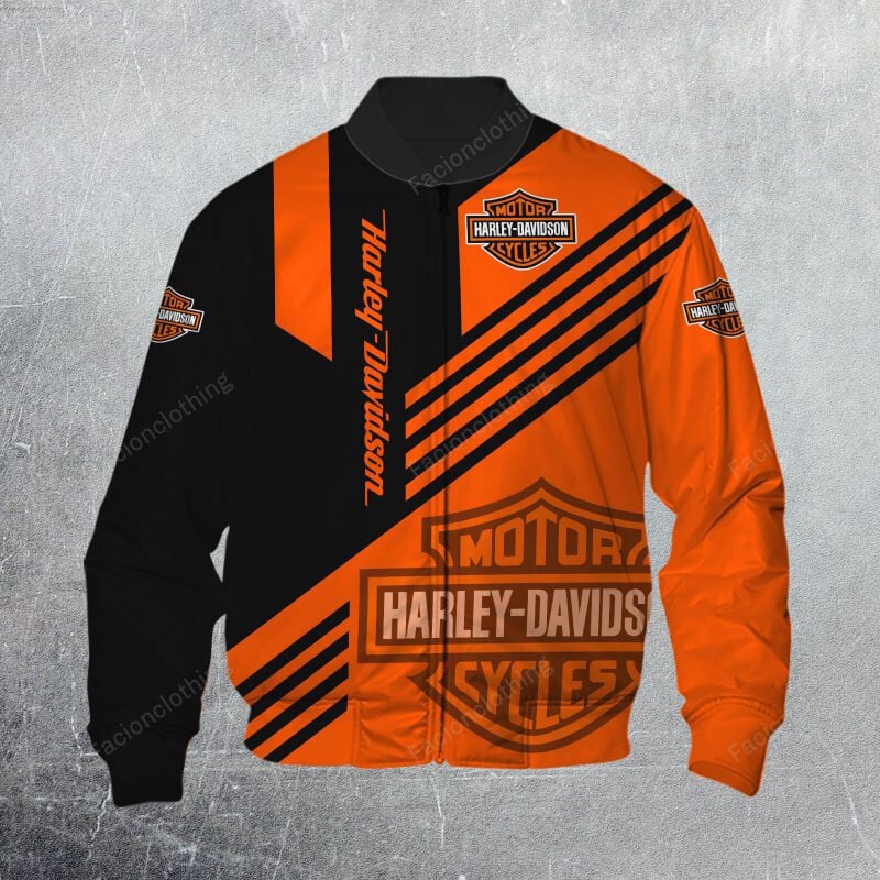 Sportswearmerch Harley Davidson Motorcycle Personalized Bomber Jacket For Fan